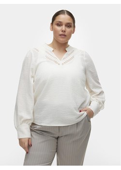 Vero Moda Curve Bluzka Chris 10301893 Biały Regular Fit ze sklepu MODIVO w kategorii Bluzki damskie - zdjęcie 181180889