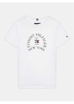 Tommy Hilfiger T-Shirt KB0KB09278 D Biały Regular Fit ze sklepu MODIVO w kategorii Bluzki dziewczęce - zdjęcie 181180939