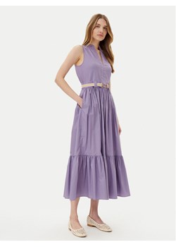 TWINSET Sukienka codzienna 251TT2101 Fioletowy Regular Fit - id: 0000305135759 - marki Twinset - 181181129 TWINSET Sukienka codzienna 251TT2101 Fioletowy Regular Fit ze sklepu MODIVO w kategorii Sukienki - zdjęcie 181181129
