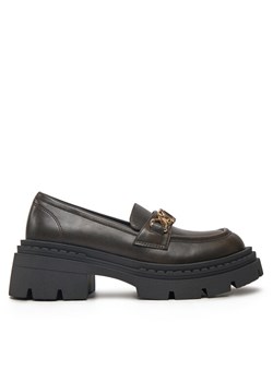 TWINSET Loafersy 242TGT114 Brązowy ze sklepu MODIVO w kategorii Lordsy damskie - zdjęcie 181181248
