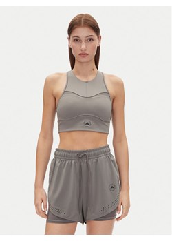 adidas by Stella McCartney Top Stella McCartney Training JJ0120 Szary Slim Fit ze sklepu MODIVO w kategorii Bluzki damskie - zdjęcie 181181327