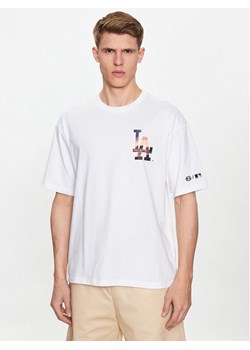 Champion T-Shirt 218923 Biały Relaxed Fit ze sklepu MODIVO w kategorii T-shirty męskie - zdjęcie 181181656