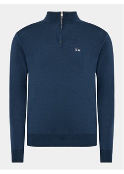 La Martina Sweter WMS003 YW091 Granatowy Regular Fit ze sklepu MODIVO w kategorii Swetry męskie - zdjęcie 181181675