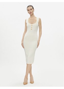 Elisabetta Franchi Sukienka dzianinowa AM-55Z-41E2-V460 Niebieski Slim Fit ze sklepu MODIVO w kategorii Sukienki - zdjęcie 181181708