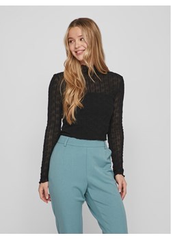 Vila Bluzka 14088387 Czarny Slim Fit ze sklepu MODIVO w kategorii Bluzki damskie - zdjęcie 181181749