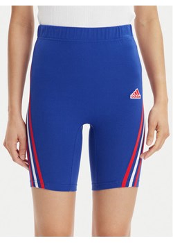 adidas Kolarki Future Icons 3-Stripes IS3235 Niebieski Slim Fit ze sklepu MODIVO w kategorii Szorty - zdjęcie 181181819