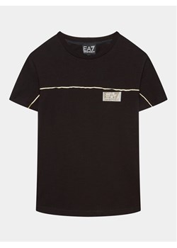 EA7 Emporio Armani T-Shirt 3RBT68 BJ03Z 1200 Czarny Regular Fit ze sklepu MODIVO w kategorii T-shirty chłopięce - zdjęcie 181181838
