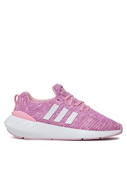 adidas Sneakersy Swift Run 22 J GW8177 Różowy ze sklepu MODIVO w kategorii Buty sportowe dziecięce - zdjęcie 181181876
