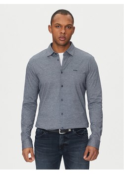 BOSS Koszula Mysoft 50519748 Granatowy Slim Fit ze sklepu MODIVO w kategorii Koszule męskie - zdjęcie 181182119