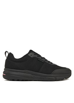 Tommy Hilfiger Sneakersy Lightweight Modern Knit Runner FM0FM05326 Czarny ze sklepu MODIVO w kategorii Buty sportowe męskie - zdjęcie 181182136