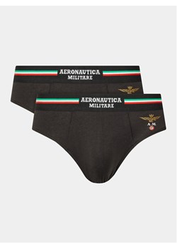 Aeronautica Militare Komplet 2 par slipów AM1USL001 Czarny ze sklepu MODIVO w kategorii Majtki męskie - zdjęcie 181182157