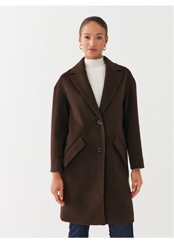 Guess Płaszcz wełniany Elly W2BL0H WEWU0 Brązowy Relaxed Fit ze sklepu MODIVO w kategorii Płaszcze damskie - zdjęcie 181182177
