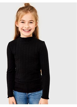 NAME IT Bluzka 13211597 Czarny Slim Fit ze sklepu MODIVO w kategorii Bluzki dziewczęce - zdjęcie 181182237
