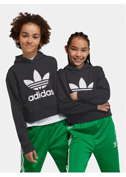 adidas Bluza adicolor IJ9719 Czarny Loose Fit ze sklepu MODIVO w kategorii Bluzy chłopięce - zdjęcie 181182245
