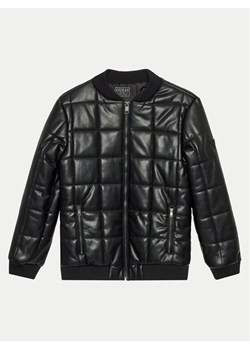 Guess Kurtka bomber L4YL17 WE8D0 Czarny Regular Fit ze sklepu MODIVO w kategorii Kurtki chłopięce - zdjęcie 181182357