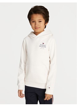 Tommy Hilfiger Bluza Logo Print KB0KB09193 Biały Regular Fit ze sklepu MODIVO w kategorii Bluzy chłopięce - zdjęcie 181182368