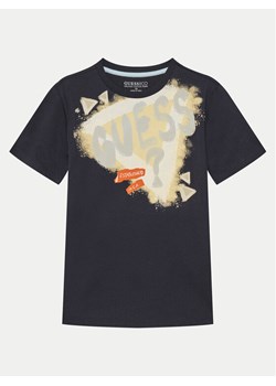 Guess T-Shirt L5GI00 K8HM4 Granatowy Regular Fit ze sklepu MODIVO w kategorii T-shirty chłopięce - zdjęcie 181182566