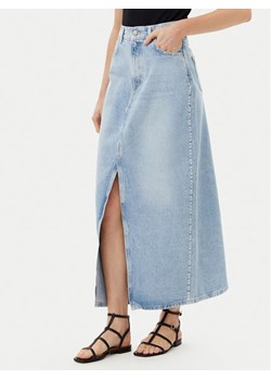 Pepe Jeans Spódnica jeansowa PL901211 Niebieski Regular Fit ze sklepu MODIVO w kategorii Spódnice - zdjęcie 181182586