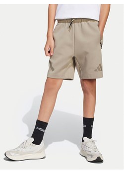 adidas Szorty sportowe Z.N.E. JD0009 Beżowy Loose Fit ze sklepu MODIVO w kategorii Spodenki chłopięce - zdjęcie 181182646