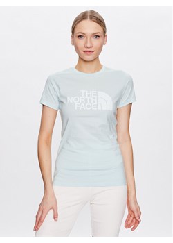The North Face T-Shirt Easy NF0A4T1Q Niebieski Regular Fit ze sklepu MODIVO w kategorii Bluzki damskie - zdjęcie 181182926