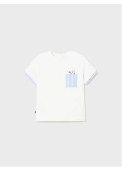 Mayoral T-Shirt 1018 Biały Regular Fit ze sklepu MODIVO w kategorii Koszulki niemowlęce - zdjęcie 181183176