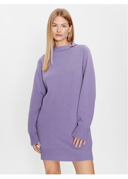 Liu Jo Sweter CF3049 MA62E Fioletowy Regular Fit ze sklepu MODIVO w kategorii Sukienki - zdjęcie 181183189