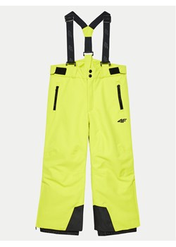 4F Spodnie narciarskie 4FJWAW24TFTRM656 Zielony Regular Fit ze sklepu MODIVO w kategorii Spodnie dziewczęce - zdjęcie 181183557