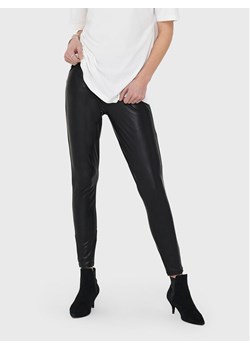 ONLY Legginsy Cool Coated 15187844 Czarny Extra Slim Fit ze sklepu MODIVO w kategorii Spodnie damskie - zdjęcie 181183679