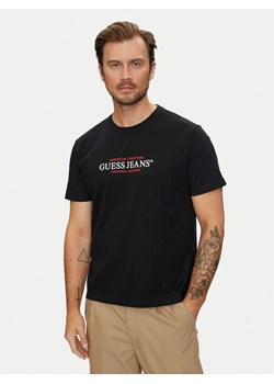 Guess Jeans T-Shirt M4YI42 K8FQ4 Czarny Regular Fit ze sklepu MODIVO w kategorii T-shirty męskie - zdjęcie 181183737