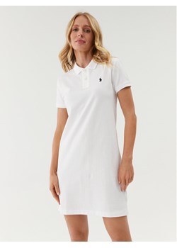 Polo Ralph Lauren Sukienka codzienna Polo Shirt Shop 211799490017 Biały Regular Fit ze sklepu MODIVO w kategorii Sukienki - zdjęcie 181183819