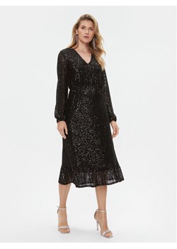 TWINSET Sukienka koktajlowa 232TT2280 Czarny Regular Fit ze sklepu MODIVO w kategorii Sukienki - zdjęcie 181183848