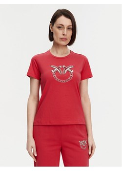 PINKO T-Shirt Quentin 100535 A2G7 Czerwony Regular Fit ze sklepu MODIVO w kategorii Bluzki damskie - zdjęcie 181184008