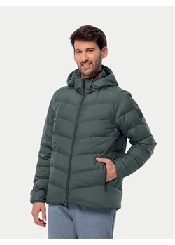 Jack Wolfskin Kurtka puchowa Colonius Jkt 1207431 Zielony Regular Fit ze sklepu MODIVO w kategorii Kurtki męskie - zdjęcie 181184108