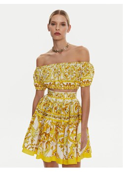 Dolce&Gabbana Top F755RT HH5BA Żółty Regular Fit ze sklepu MODIVO w kategorii Bluzki damskie - zdjęcie 181184207