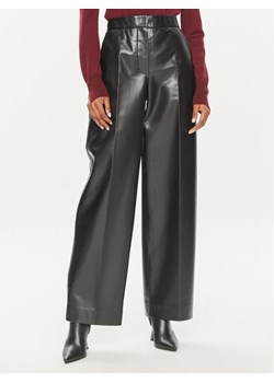 Calvin Klein Spodnie skórzane K20K207083 Czarny Straight Leg ze sklepu MODIVO w kategorii Spodnie damskie - zdjęcie 181184267