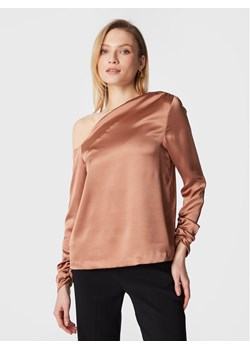 Notes Du Nord Bluzka Frances 13010 Brązowy Regular Fit ze sklepu MODIVO w kategorii Bluzki damskie - zdjęcie 181184285