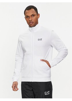 EA7 Emporio Armani Bluza 3DPM61 PJ05Z 1100 Biały Regular Fit ze sklepu MODIVO w kategorii Bluzy męskie - zdjęcie 181184357