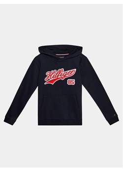 Tommy Hilfiger Bluza Hilfiger Script Hoodie KB0KB08718 Niebieski Regular Fit ze sklepu MODIVO w kategorii Bluzy chłopięce - zdjęcie 181184395