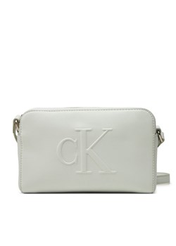 Calvin Klein Jeans Torebka Sculpted Ew Camera Bag20 LV04K3036G Szary ze sklepu MODIVO w kategorii Listonoszki - zdjęcie 181184459