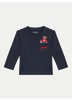 Guess Bluzka I4BI00 I3Z13 Granatowy Regular Fit ze sklepu MODIVO w kategorii Kaftaniki i bluzki - zdjęcie 181184495