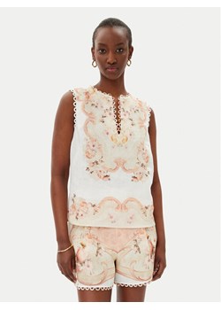 TWINSET Top 251TT2442 Beżowy Regular Fit ze sklepu MODIVO w kategorii Bluzki damskie - zdjęcie 181184599