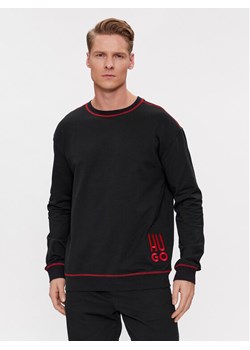Hugo Bluza Logo 50510524 Czarny Relaxed Fit ze sklepu MODIVO w kategorii Bluzy męskie - zdjęcie 181184628
