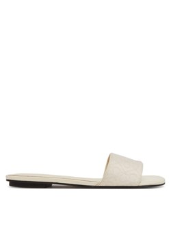 Calvin Klein Klapki Flat Slide Jacq HW0HW02388 Écru ze sklepu MODIVO w kategorii Klapki damskie - zdjęcie 181184797