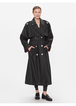 Tommy Hilfiger Trencz WW0WW40483 Czarny Oversize ze sklepu MODIVO w kategorii Płaszcze damskie - zdjęcie 181184836
