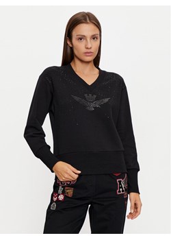 Aeronautica Militare Bluza 242FE1969DF541 Czarny Regular Fit ze sklepu MODIVO w kategorii Bluzy damskie - zdjęcie 181185017