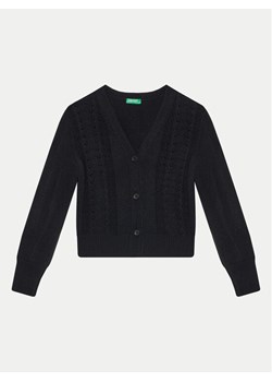 United Colors Of Benetton Kardigan 1370C601Q Czarny Regular Fit ze sklepu MODIVO w kategorii Swetry dziewczęce - zdjęcie 181185028
