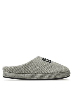 Tommy Hilfiger Kapcie Flag Herringbone House Shoe FM0FM05304 Szary ze sklepu MODIVO w kategorii Kapcie męskie - zdjęcie 181185245
