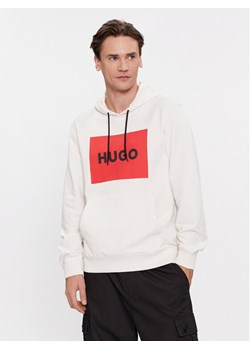 Hugo Bluza Duratschi223 50473168 Écru Regular Fit ze sklepu MODIVO w kategorii Bluzy męskie - zdjęcie 181185505