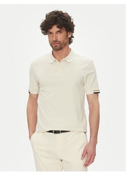 BOSS Polo Parlay 147 50467113 Écru Regular Fit ze sklepu MODIVO w kategorii T-shirty męskie - zdjęcie 181185535