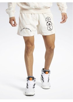 Reebok Szorty sportowe Classics Block Party Shorts HT8180 Biały ze sklepu MODIVO w kategorii Spodenki męskie - zdjęcie 181185557